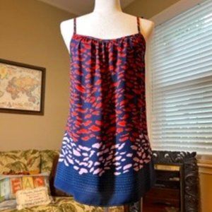CAbi Navy/Red Tank Blouse